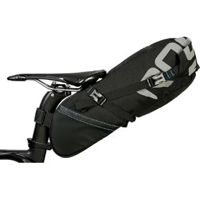 Roswheel 131414 Adjustable 3-8L Bike Saddle Bag Bicycle Under Seat Pack Cycling Accessories Tail Pouch for Bikepacking, Black