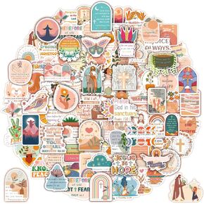 200 PCS Boho Christian Stickers for Journaling Bible Verse Jesus Stickers for Vision Board Aesthetic Faith Christian Gifts for Women Adults Laptop Scrapbook Religious Suppiles