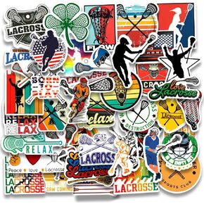 200 قطعة من ملصقات لاكروس، شارات فينيل لاكروس لزجاجات المياه، هدايا لاكروس للاعبي الفريق من الأولاد والبنات in Kuwait
