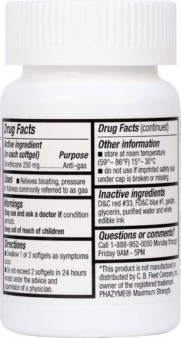 HealthA2Z® Gas Relief Simethicone 250mg | Maximum Strength | Fast Gas Relief | Relieve Symptoms Naturally (50 Softgels (Pack of 1)) in Saudi Arabia