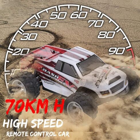 WLtoys A979B RC Car, 1/18 Scale Remote Contro Car, 4WD 70KM/h High Speed RC Truck, 2.4GHz All Terrain Off Road RC Crawler RTR for Kids and Adults in Saudi Arabia