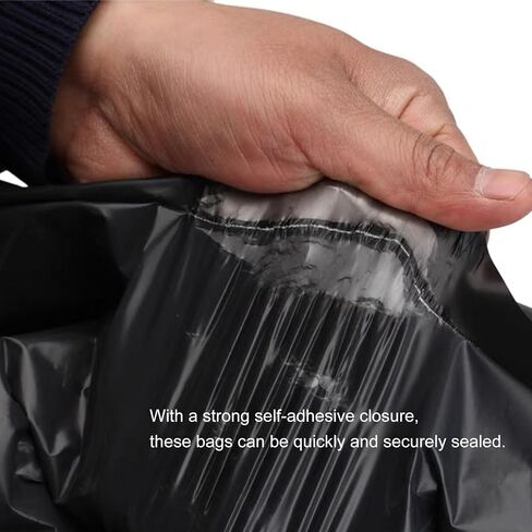 Long Black Poly Mailers 12x31 Inch 50 Pack Envelopes Bag for Unique Items in Saudi Arabia