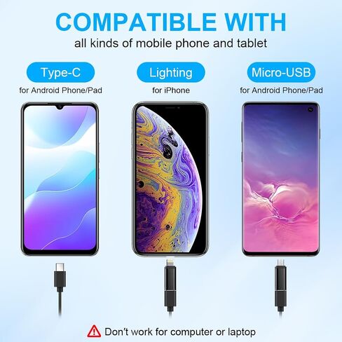 كاميرا المنظار مع الضوء، 1080P HD واي فاي كاميرا فحص الثعبان USB مقاومة للماء Ip67 نطاق الكاميرا مع 8 أضواء LED قابلة للتعديل للهواتف الذكية Android و iOS (9.84FT/3M) in Kuwait
