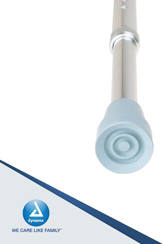 Dynarex Aluminum Crutches-Child Size, 4'0" to 4'6", Push-Button Height Adjustment, Cushioned Underarm & Comfortable Hand Grips, 350 lb. Weight Capacity, 1 Pair in Saudi Arabia