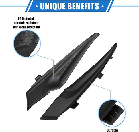 1 Pair Front Windshield Wrap Corner Trim Compatible for Toyota Corolla 2014-2019, Durable Plastic Black Left Right Windshield Wiper Cover in Saudi Arabia