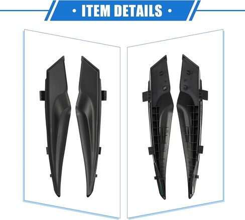 1 Pair Front Windshield Wrap Corner Trim Compatible for Toyota Corolla 2014-2019, Durable Plastic Black Left Right Windshield Wiper Cover in Saudi Arabia