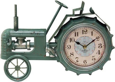 Farmhouse tractor metal clock Hang or sit desktop in Saudi Arabia