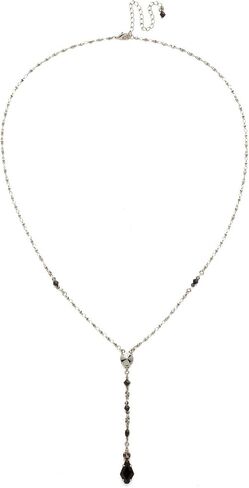 Sorrelli Delicate Y-Shaped Necklace, Antique Gold-Tone Finish, Apricot Agate in Saudi Arabia