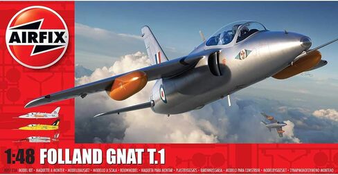 مجموعة هدايا Airfix Model Airplane Kit - A09192 Hawker Hunter FGA.9/FR.10/GA.11، مجموعات نماذج الطائرات البلاستيكية للبالغين والأطفال 8+، مستوى المهارة 3، نماذج الطائرات العسكرية WW2 بمقياس 1:48 in Saudi Arabia