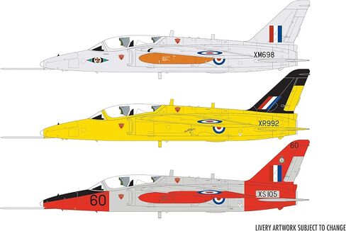 مجموعة هدايا Airfix Model Airplane Kit - A09192 Hawker Hunter FGA.9/FR.10/GA.11، مجموعات نماذج الطائرات البلاستيكية للبالغين والأطفال 8+، مستوى المهارة 3، نماذج الطائرات العسكرية WW2 بمقياس 1:48 in Saudi Arabia