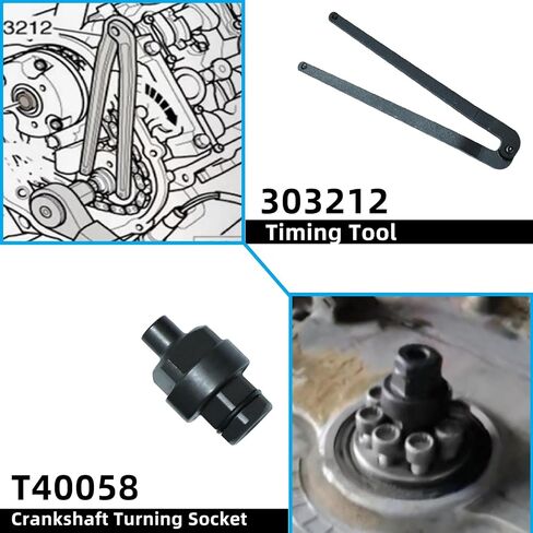 متوافق مع مجموعة أدوات سلسلة التوقيت Audi لاستبدال Audi VW 2.0، 2.4، 2.8، 3.0T، 3.2، 4.2، 5.2 محرك A4 A6 A6L A8 Q5 Q7 R8 303212 T40133 T40070 T40058 T10172 أداة قفل عمود الحدبات المحاذاة in Kuwait