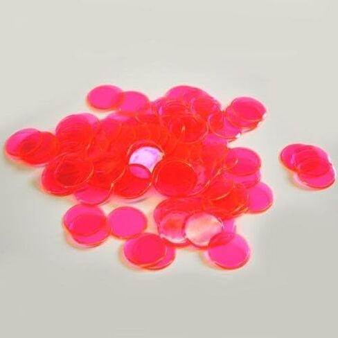 600 Plastic Bingo Chips 100 of Each Color (Red, Purple,Green, Pink,Yellow and Blue.) in Saudi Arabia