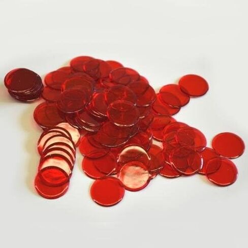 600 Plastic Bingo Chips 100 of Each Color (Red, Purple,Green, Pink,Yellow and Blue.) in Saudi Arabia