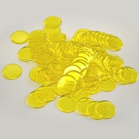 600 Plastic Bingo Chips 100 of Each Color (Red, Purple,Green, Pink,Yellow and Blue.) in Saudi Arabia