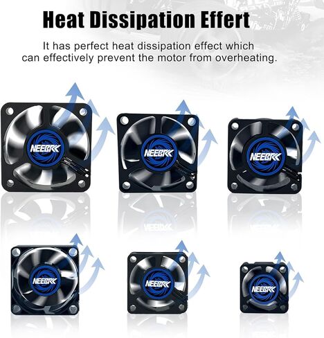 Motor Cooling Fan Dual Ball Bearings 30x30x10mm 3010 for RC ESC Motor 1/8 1/10 1/12 Scale RC Car 540 550 3650 3660 3670 Brushless Motor in Saudi Arabia