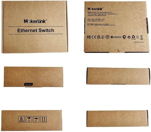 محول إيثرنت MokerLink 8 Port PoE Gigabit Industrial DIN-Rail Ethernet، طاقة 96 وات PoE+، سعة تحويل 16 جيجابت في الثانية، محول شبكة غير مُدار بتصنيف IP40 (-40 إلى 185 درجة فهرنهايت)، مع مصدر طاقة in Saudi Arabia