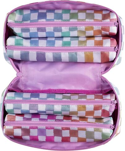 Erin Condren 5-in-1 Zipper Pouch - Colorful Cosmos Design. Four Removable Small Interior Pouches in Overall Large Pouch for Organization and Travel in Saudi Arabia