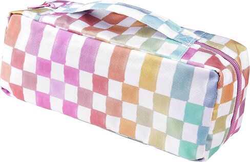 Erin Condren 5-in-1 Zipper Pouch - Colorful Cosmos Design. Four Removable Small Interior Pouches in Overall Large Pouch for Organization and Travel in Saudi Arabia