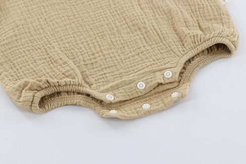 Baby Bodysuits Cotton Linen Summer Clothes for Baby Boys and Girls Perfect Neutral Baby Bodysuit in Saudi Arabia
