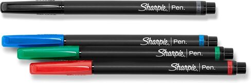 SHARPIE Pens, Fine Point (0.4mm), Assorted Colors, 4 Count in Saudi Arabia