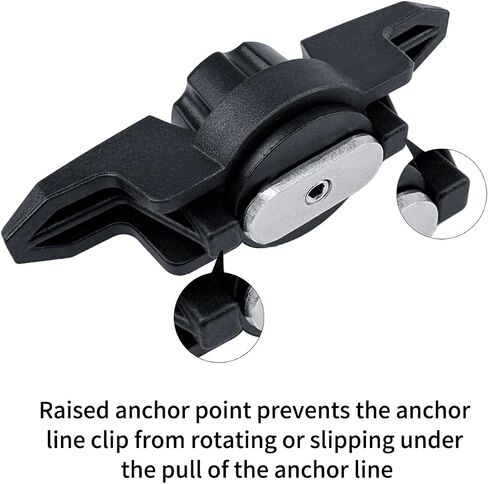 Kayak Anchor Cleat Track Mount Line Kayak Accessories Line Cleat Deck Rope Tie for Canoes Rail Mount in Saudi Arabia
