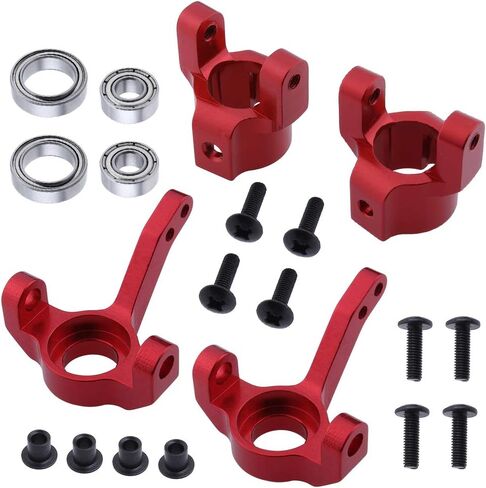 HobbyPark Aluminum Steering Knuckle & C Hub Carrier w/Ball Bearings Replacement of AX30495 AX30496 For RC AXIAL SCX10 Option Parts in Saudi Arabia