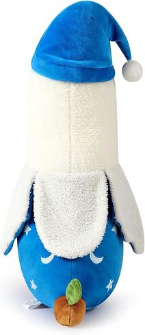 PEACH CAT Cute Banana Duck Plush Pillow Toy Cute Long Duck Plushie with Nightcap Duck Stuffed Animal Gift for Kids White and Blue 19.7" in Saudi Arabia