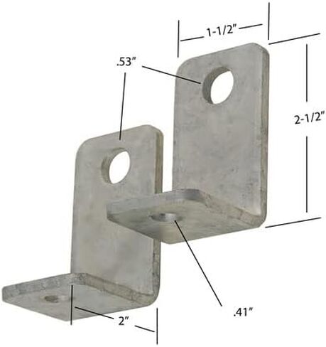 CE Smith - Roller L-Bracket - Side Angle Brackets for Boat Trailer Accessories - 2 Pieces, grey in Saudi Arabia