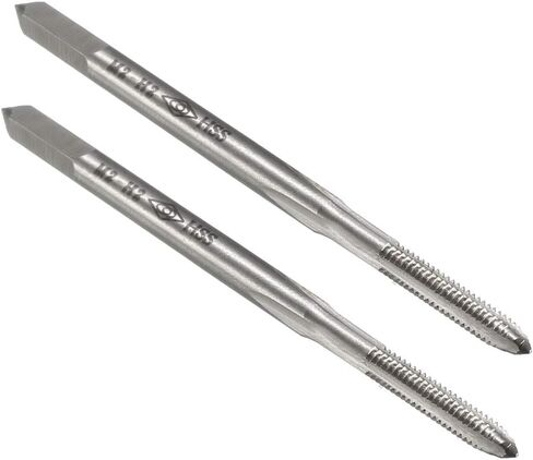 uxcell Metric Machine Tap M2 H2 High Speed Steel 3 Straight Flutes Screw Tapping Threading Machinist Repair DIY Tool 2pcs in Saudi Arabia