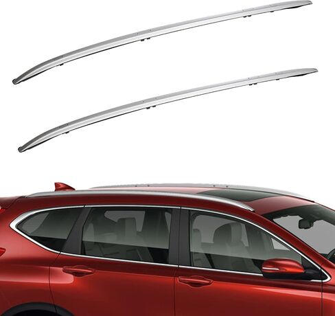2 قطعة رفوف سقف فضية 165 رطل قضبان جانبية متوافقة مع Honda CR-V 2017-2022 حامل الأمتعة، حامل البضائع الألومنيوم على السطح رفوف الأمتعة شريط متقاطع in Saudi Arabia