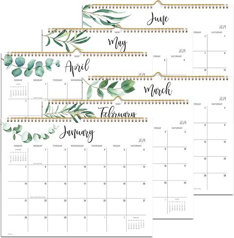 Cabbrix 2024-2025 Wall Calendar, 18 Monthly Wall Calendar Runs from Now to June 2025, Wirebound,15 x 12 Inches in Saudi Arabia