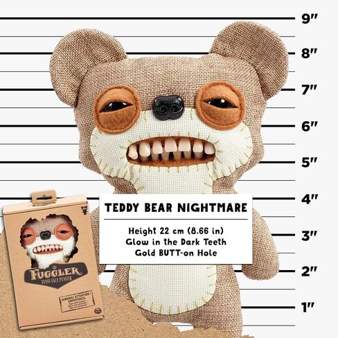 Originals Funny Ugly Monster Stuffed 9 Inch Plush Toy, Teddy Bear Nightmare, Brown (Chase) in Saudi Arabia