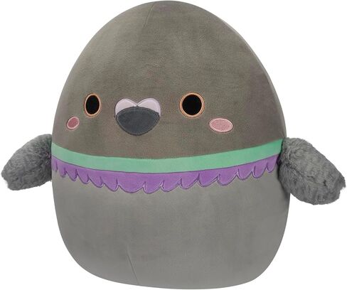 Squishmallows Original 14-Inch Ottilie Grey Pigeon with Fuzzy Wings - Official Jazwares Large Plush in Saudi Arabia