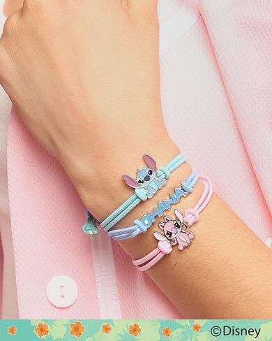 Disney Lilo & Stitch Bracelet 3-Piece Set Official License, Stitch and Angel Cord Friendship Bracelet, Lilo and Stitch Gifts in Saudi Arabia