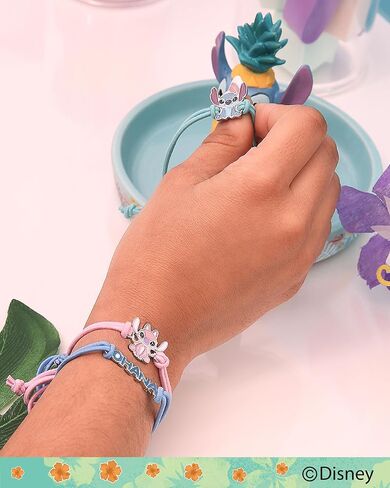 Disney Lilo & Stitch Bracelet 3-Piece Set Official License, Stitch and Angel Cord Friendship Bracelet, Lilo and Stitch Gifts in Saudi Arabia