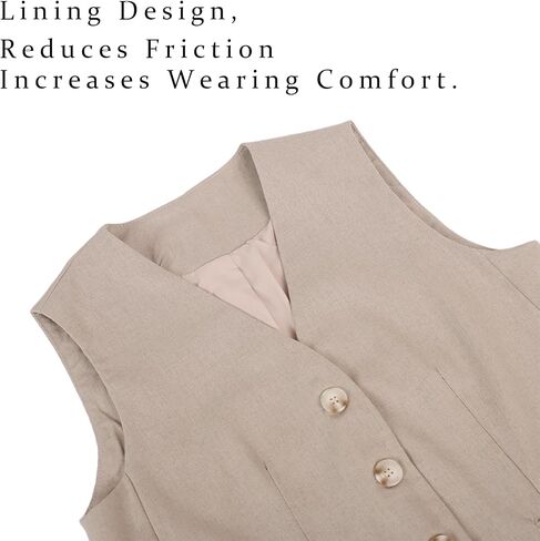 أطقم كتان للسيدات مكونة من قطعتين من سترة بياقة على شكل حرف V وبنطلون بأرجل واسعة in Kuwait