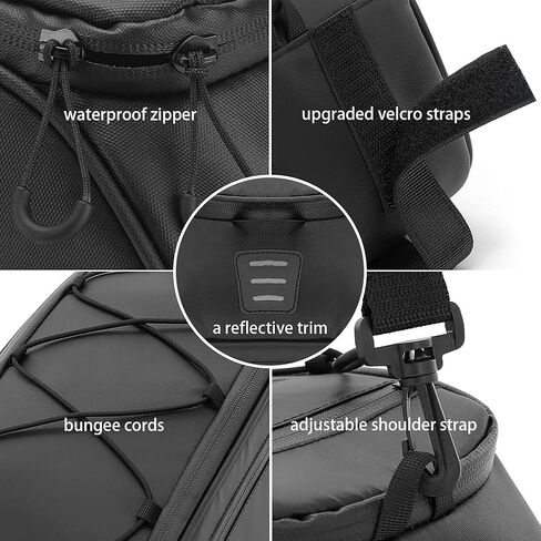 حقيبة صندوق الدراجة، حقيبة رف الدراجة سعة 8 لتر لظهر الدراجة، حقيبة حامل الدراجة لدراجة الطريق القابلة للطي ودراجة MTB، حقيبة ركوب الدراجات in Kuwait