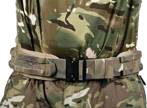 3 Layer Tactical Belt 1.75 inch - Quick Release Padded Molle System for Men 1000D Nylon Webbing Alloy Buckle Utility in Saudi Arabia