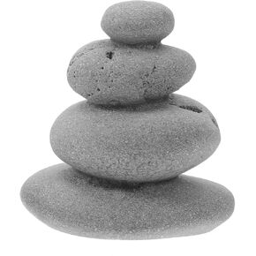 أحجار Balacoo المتوازنة لديكور حديقة Zen: زخرفة حجرية مكدسة واقعية لطاولة الرمل، وخزان الأسماك، وتزيين المناظر الطبيعية الصغيرة - 2.56 بوصة in Kuwait