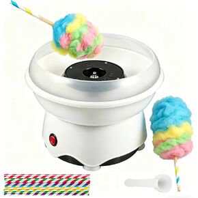Mini Cotton Candy Machine, Includes Sugar Scoop, Sticks Cotton Candy Maker for Birthday Party, Gifts, Home Uses in Kuwait