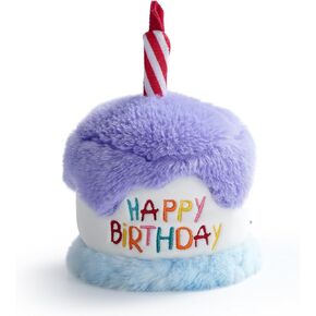 لعبة كعكة عيد ميلاد سعيد للكلاب من Fuzzwoof مع تجعيد، هدية جرو من القطيفة المحشوة لحفلة عيد الميلاد، لعبة للكلاب الصغيرة والمتوسطة in Kuwait