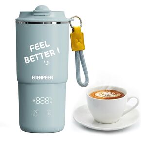 Self Heating Coffee Mug – 14oz Portable Electric Travel Mug, 120W Fast Heating, 120°F-150°F Temp Control, 8H Heat Retention, Leak-Proof Lid, for Car, Home, Office & Travel，Gifts for Women&Men in Saudi Arabia