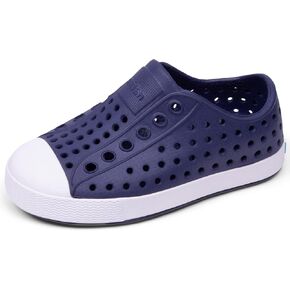 Native Shoes Kids Jefferson (طفل صغير/طفل كبير) - أحذية للأطفال - جزء علوي من مادة EVA - بطانة ونعل داخلي من مادة EVA وردي بارد/أبيض 11 Little Kid M in Kuwait