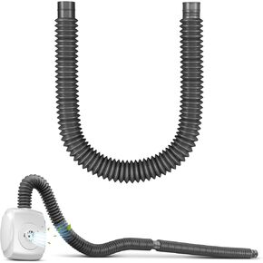 Cat Litter Box Fan Extension Tube-Compatible with Most Cat Litter Enclosures, Adjustable Length, Ventilation Pipe for Dust & Smell Control in Kuwait