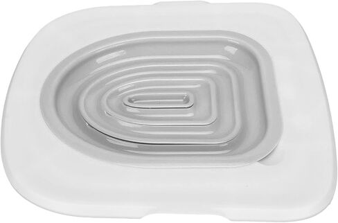 Cat Toilet Training Kit, Reusable Universal Cats Potty Toilet Trainer System, Teach Kitty How to Use Toilet Bowl, Professional Cat Urinal Seat Trainer for Home (White Tray, 1 Gray Inner Support) in Kuwait