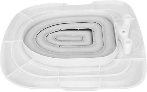 Cat Toilet Training Kit, Reusable Universal Cats Potty Toilet Trainer System, Teach Kitty How to Use Toilet Bowl, Professional Cat Urinal Seat Trainer for Home (White Tray, 1 Gray Inner Support) in Kuwait