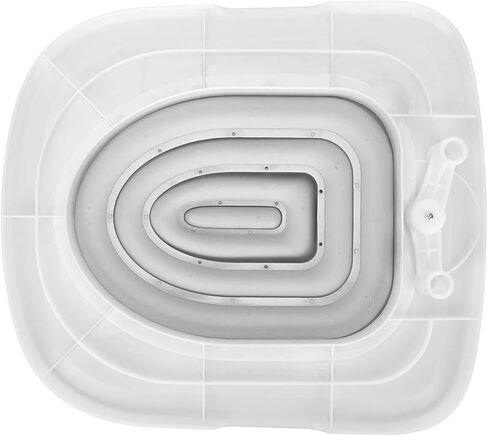 Cat Toilet Training Kit, Reusable Universal Cats Potty Toilet Trainer System, Teach Kitty How to Use Toilet Bowl, Professional Cat Urinal Seat Trainer for Home (White Tray, 1 Gray Inner Support) in Kuwait
