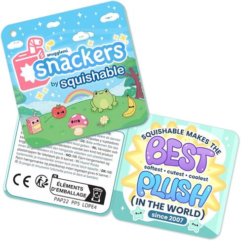 Squishable - Snugglemi Snackers Cat Bee - SynthiSquish Collection - 7 in - Soft Toy Collectible Stuffed Animal - Beans in Kuwait