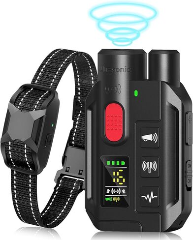 Dog Shock Collar with Remote Control,2000FT Range Dog Training Collar with 4 Training Modes,IP67 Waterproof Dog Bark Collar for Small Medium and Large Dogs(8-150lbs) (Black) in Kuwait
