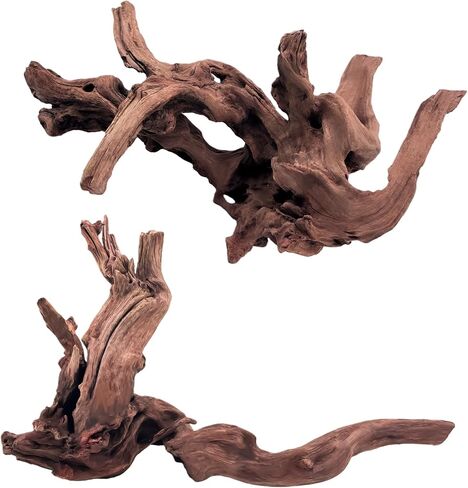 Kaiyuan Dynasty Natural Aquarium Driftwood Reptile Drift Wood Branches Driftwood Branches for Fish Tank Terrariums 6-10" 3Pcs in Saudi Arabia